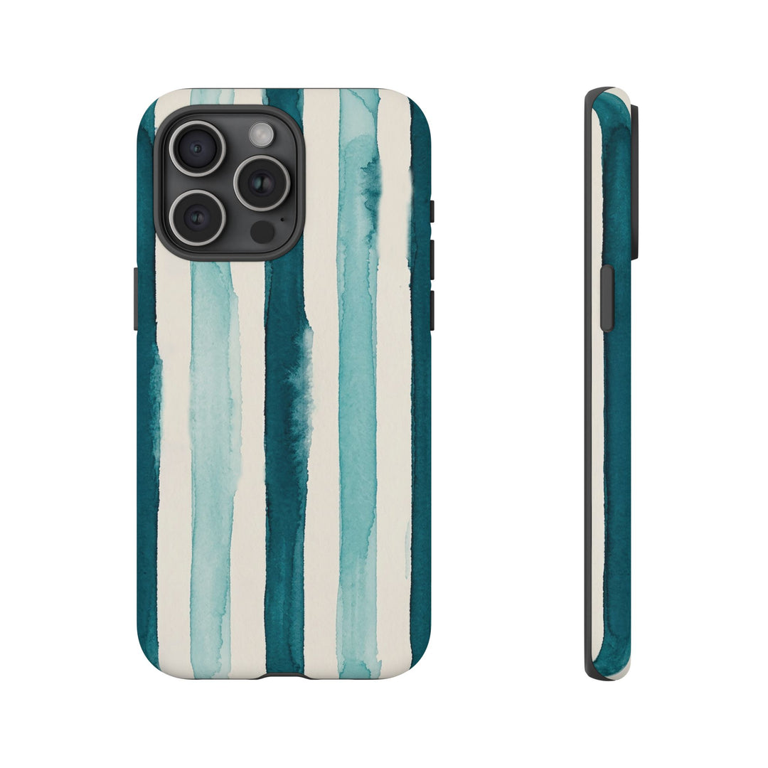 Tough Cute Green Stripes Phone Case, for IPhone 17 Pro Max | Iphone 17 Air, Iphone 16, IPhone 15, 14 13 12, Samsung Galaxy S26, S25, S24, S23
