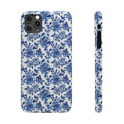 Slim Blue Chinoiserie Gift for Her Cute Phone Cases for Iphone 16 Pro Max | iPhone 15 Case | iPhone 15 Pro Max Case, Iphone 14, Iphone 14 Pro Max, Iphone 13 12 11 8 7