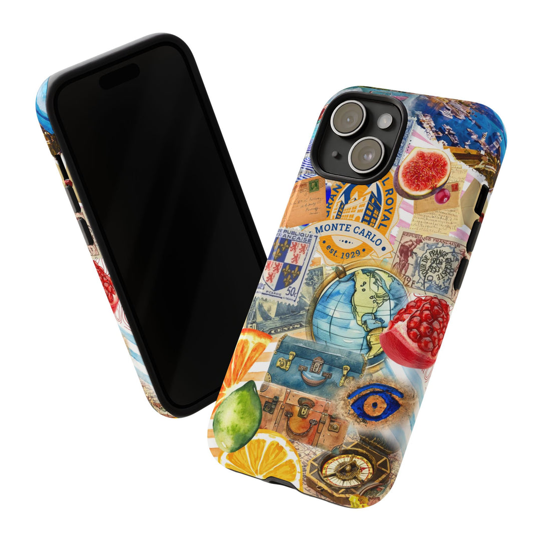 Cute European Summer Collage Phone Case, for IPhone 16 Case | Iphone 15, Iphone 14, IPhone 13 Case, 11 8 7, Samsung Galaxy S24, S23, S22, S21 Extra Protective - Studio40ParkLane