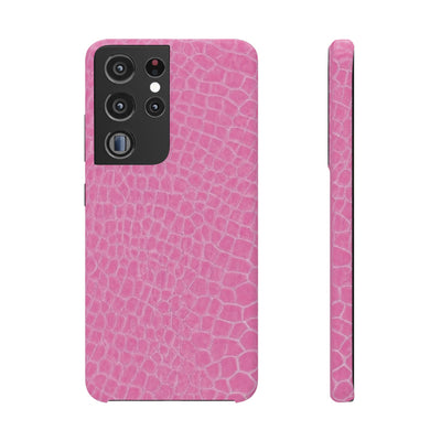 Snap Non Leather Pink Color Pattern Gift for Her Cute Phone Cases for Samsung Galaxy S24, S23, S22, S21, S20, Plus, Ultra, Iphone 16, 15, 14, Pro and Max - Studio40ParkLane