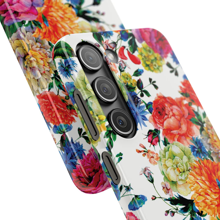 Sleek Snap Colorful Flowers Cute Phone Case for iPhone 16 15 14 13 12 11 X Xs Max Xr Pro Plus Samsung Galaxy S24 S23 S22 S21 S20 Note Ultra