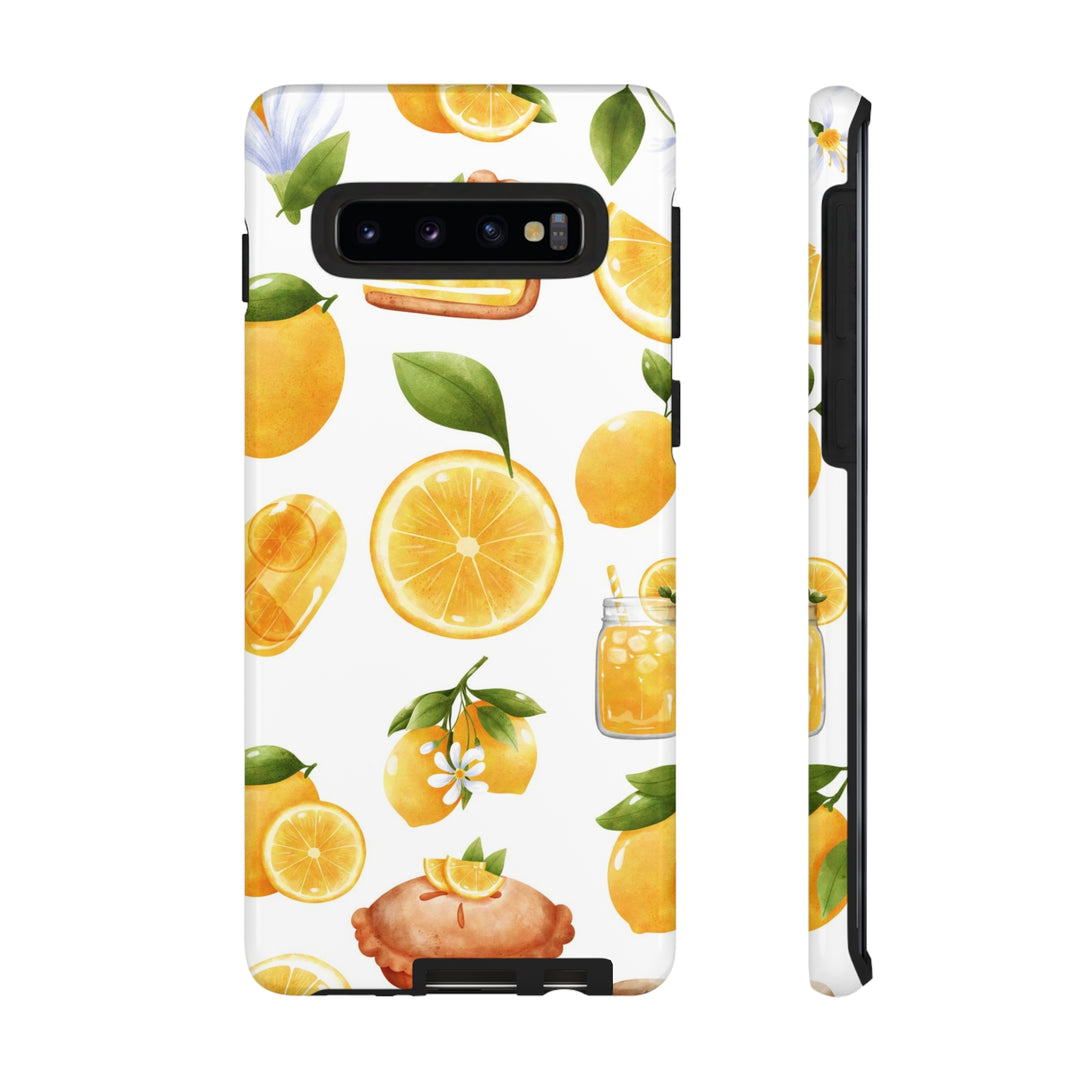 Cute Samsung Phone Case | Aesthetic Samsung Phone Case | Galaxy S23, S22, S21, S20 | Summer Fruit Lemons, Protective Phone Case - Studio40ParkLane
