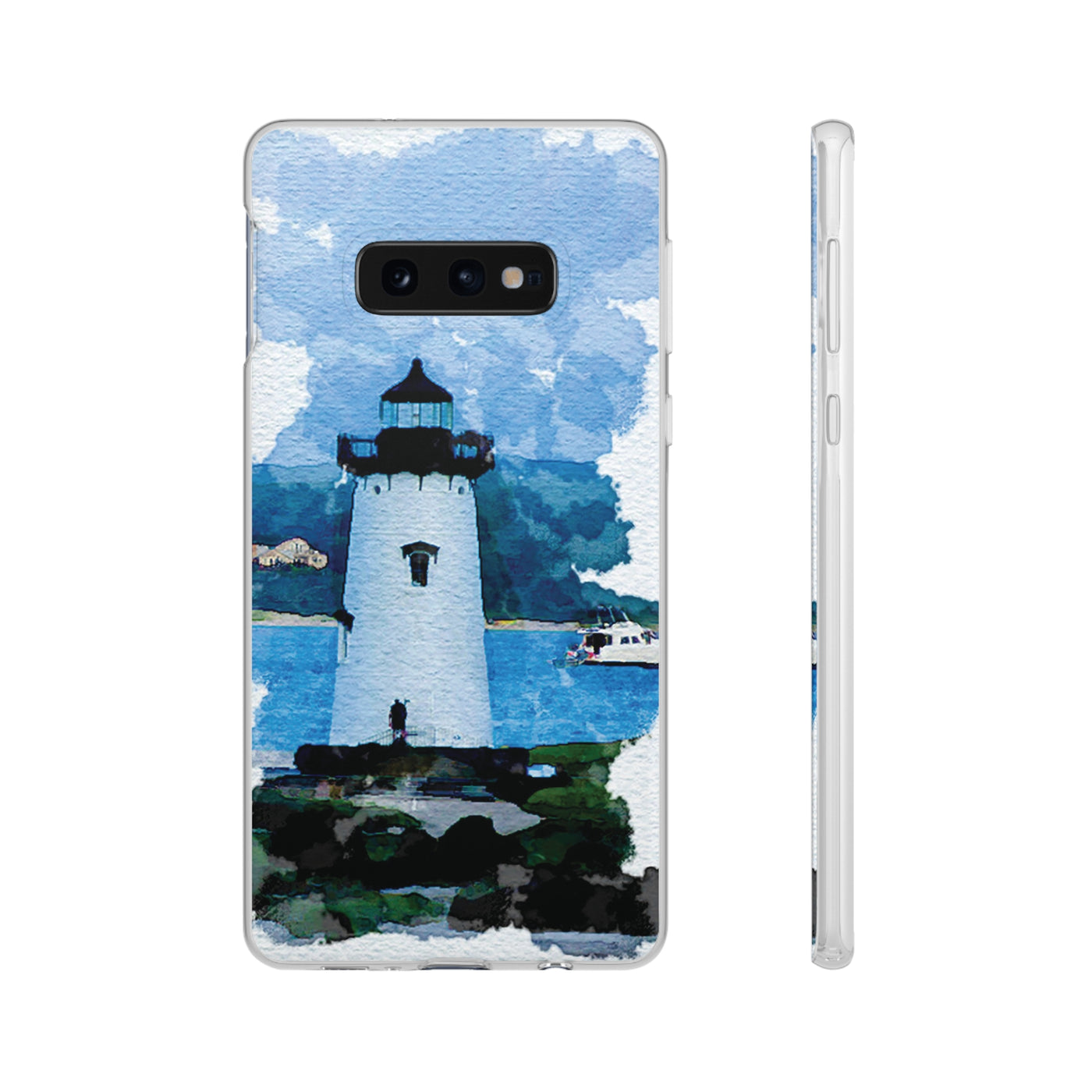 Cute Flexi Samsung Phone Cases, Beach Light House Galaxy S23 Phone Case, Samsung S22 Case, Samsung S21 Case, S20 Plus