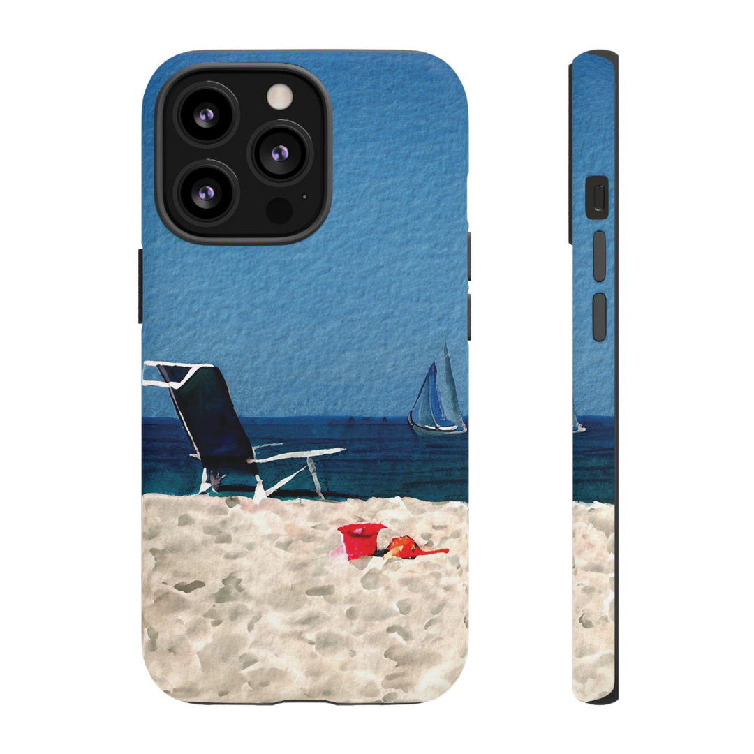 Cute Samsung Case | Cool Iphone Case | Summer Blue Beach Chair, Samsung S24, S23, S22, S21, IPhone 15 Case | Iphone 14 Case, Iphone 13 Case - Studio40ParkLane