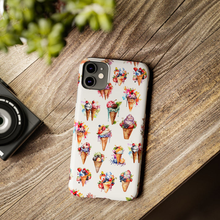 Slim Summer Ice Cream Slim Cute Phone Cases for Iphone | iPhone 15 Case | iPhone 15 Pro Max Case, Iphone 14, Iphone 14 Pro Max, Iphone 13 - Studio40ParkLane