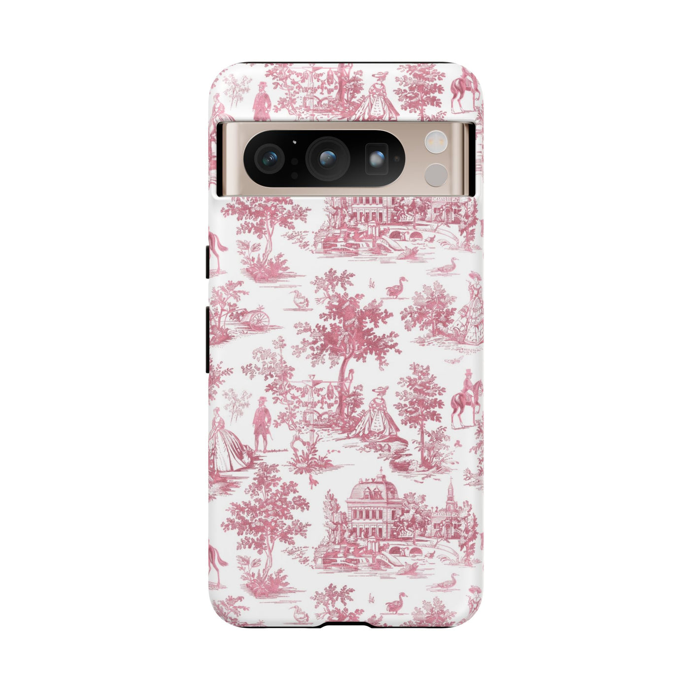 Premium Tough French Toile Gift for Her Cute Phone Cases for Samsung S25, S24, S23, S22, S21 Iphone, 16, 15, 14, 13, 12 Plus Max Pro Ultra - Studio40ParkLane