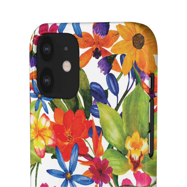 Sleek Snap Colorful Flowers Cute Phone Case for iPhone 16 15 14 13 12 11 X Xs Max Xr Pro Plus Samsung Galaxy S24 S23 S22 S21 S20 Note Ultra