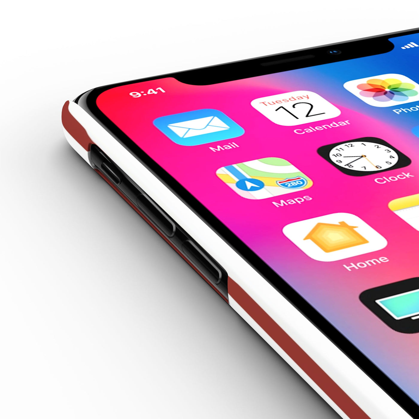 Slim Farmhouse Red Striped Cute Phone Case for Iphone 16 - | iPhone 15 Pro Max Case | iPhone 14 Case Iphone 13 12 11 10 9 8 7 Gift for Her - Studio40ParkLane