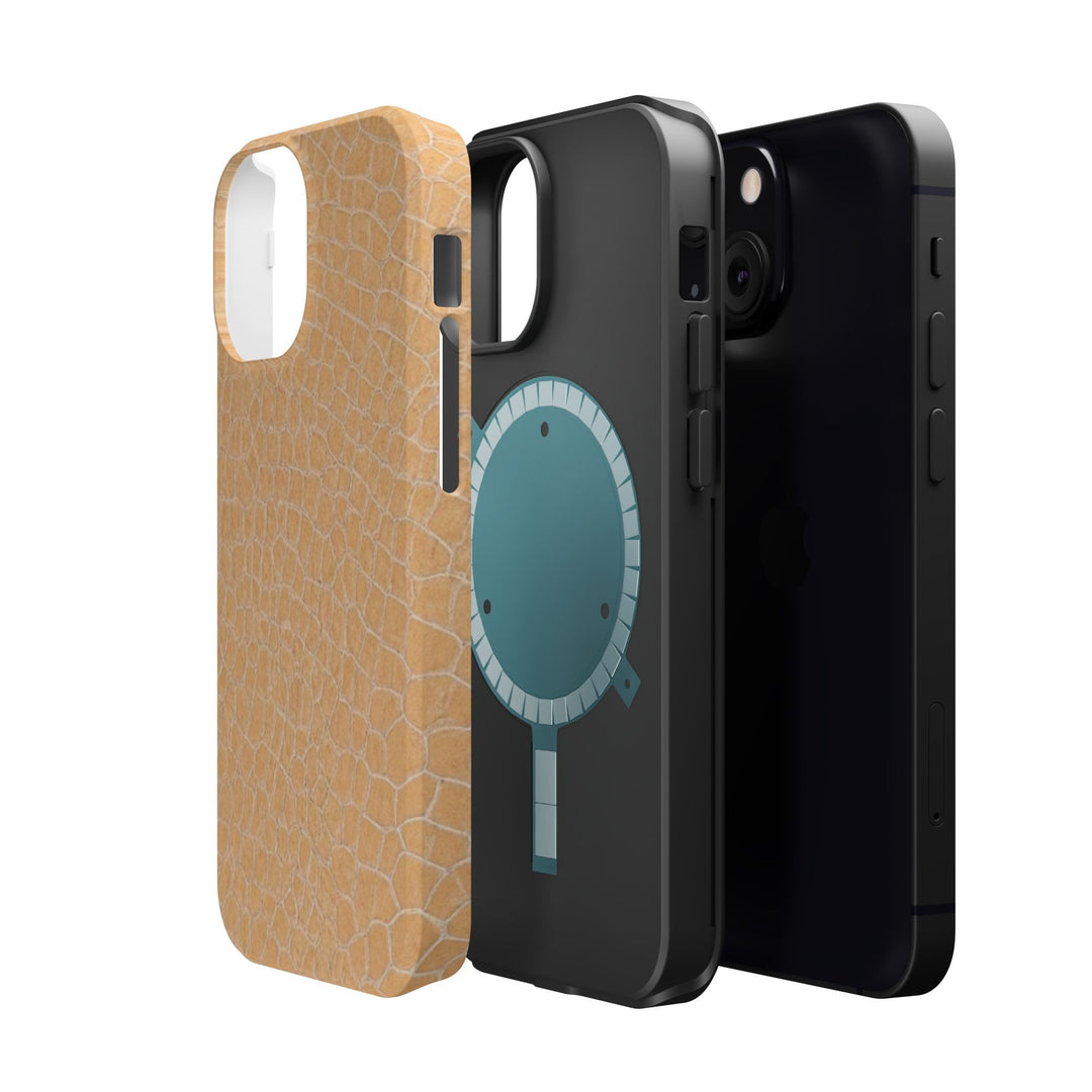 Non Leather Beige Color Pattern Magsafe Cute Phone Case for Iphone Gift for Her, | iPhone 15 Case | iPhone 15 Pro Max Case, Iphone 14, Iphone 14 Pro Max, Iphone 13, Iphone 16 - Studio40ParkLane