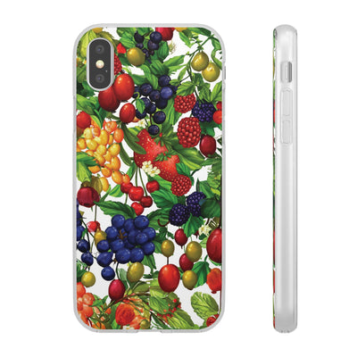 Cute Flexi Phone Cases, For Samsung Galaxy and Iphone, Summer Mixed Fruit, Galaxy S23 Phone Case, Samsung S22 Case, Samsung S21, Iphone 15, Iphone 14, Iphone 13