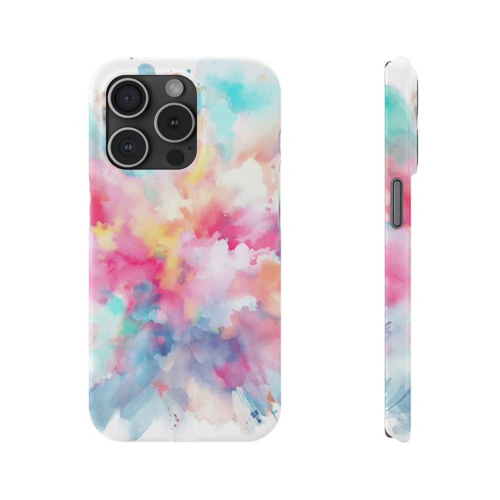 Slim Paint Splash Pink Gift for Her Cute Phone Cases for Iphone 16 Pro Max | iPhone 15 Case | iPhone 15 Pro Max Case, Iphone 14, Iphone 14 Pro Max, Iphone 13 12 11 8 7 - Studio40ParkLane