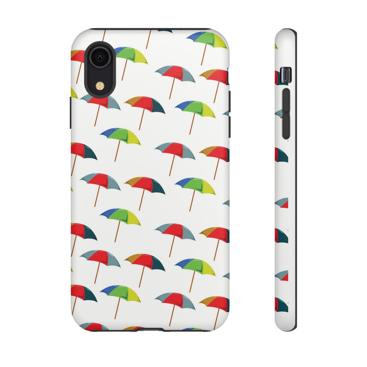 Cute IPhone Case | Colorful Beach Parasols, iPhone 15 Case | iPhone 15 Pro Case, Iphone 14 Case, Iphone 14 Pro Max Case, Protective Iphone Case - Studio40ParkLane