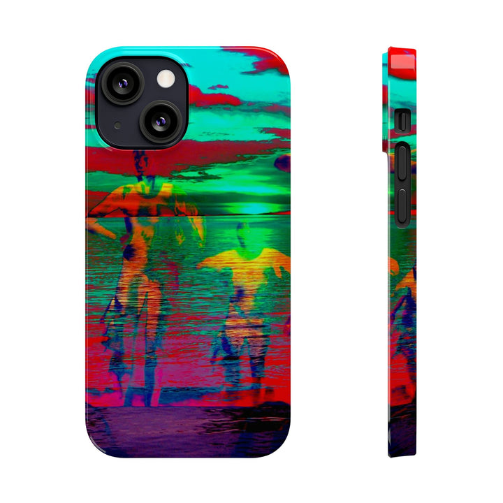 Slim Cute Phone Cases for Iphone - | iPhone 15 Case | iPhone 15 Pro Max Case, Iphone 14 Case, Iphone 14 Pro Max, Iphone 13, Sunset Mystery Dance - Studio40ParkLane