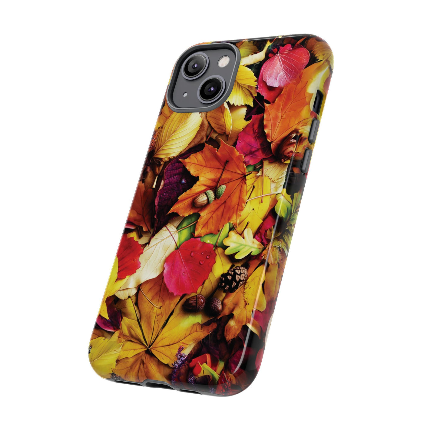 Aesthetic Tough Fall Leaves Foliage Premium Phone Case - For iPhone 17 Pro Max iPhone 16 Pro iPhone 15 Iphone 14 Plus 13 Pro 12 11 10 XR - Studio40ParkLane