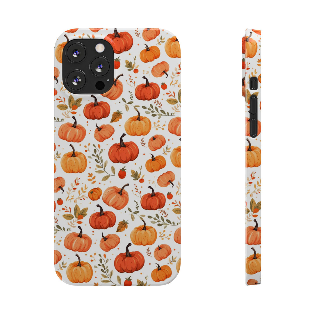 Slim Fall Autumn Pumpkins Gift for Her Cute Phone Cases for Iphone 16 | iPhone 15 Case | iPhone 15 Pro Max Case, Iphone 14, Iphone 14 Pro Max, Iphone 13, Slim - Studio40ParkLane