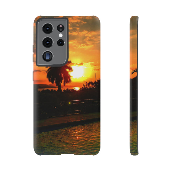 Cute Samsung Case | Cool Iphone Case | Summer Jamaica Pool Sunset, Samsung S24, S23, S22, S21, IPhone 15 Case | Iphone 14 Case, Iphone 13 Case - Studio40ParkLane