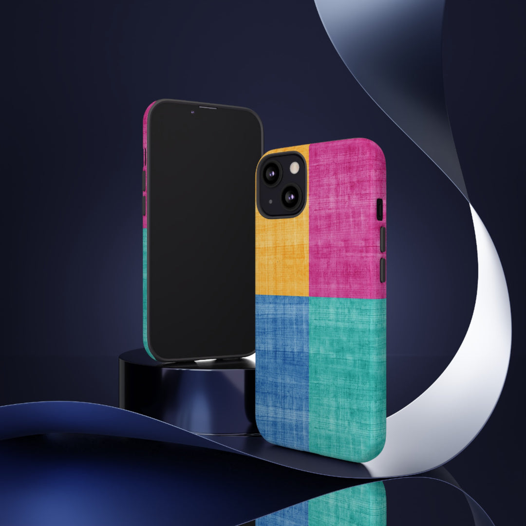 Impact Resistant, Colored Shapes, Cute Phone Cases for Samsung S24, S23, S22, S21, IPhone 15 pro Iphone 14 pro Iphone 13 IPhone 12 Iphone 11 - Studio40ParkLane