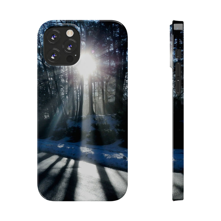 Slim Cute Phone Cases for Iphones - | iPhone 15 Case | iPhone 15 Pro Max Case, Iphone 14 Case, Iphone 14 Pro Max, Iphone 13, Winter Morning Sun - Studio40ParkLane