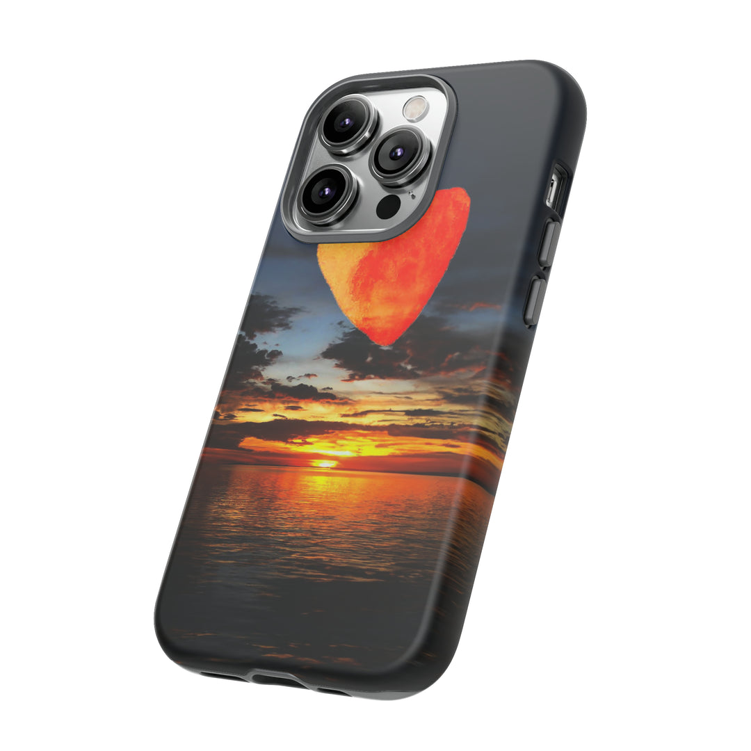 Cute IPhone Case | Rising Heart Love Sunset, iPhone 15 Case | iPhone 15 Pro Case, Iphone 14 Case, Iphone 14 Pro Max Case - Studio40ParkLane