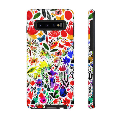 Impact Resistant, Colored Flowers, Cute Phone Cases for Samsung S24, S23, S22, S21, IPhone 15 pro Iphone 14 pro Iphone 13 IPhone 12 Iphone 11