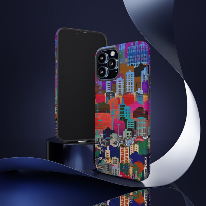 Cute Samsung Case | Cool Iphone Case | Summer City Skyline, Samsung S24, S23, S22, S21, IPhone 15 Case | Iphone 14 Case, Iphone 13 Case - Studio40ParkLane