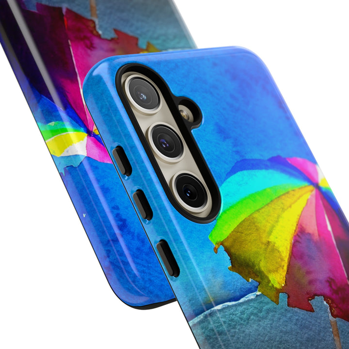 Cute Samsung Case | Cool Iphone Case | Summer Colorful Beach Parasol, Samsung S24, S23, S22, S21, IPhone 15 Case | Iphone 14 Case, Iphone 13 Case - Studio40ParkLane