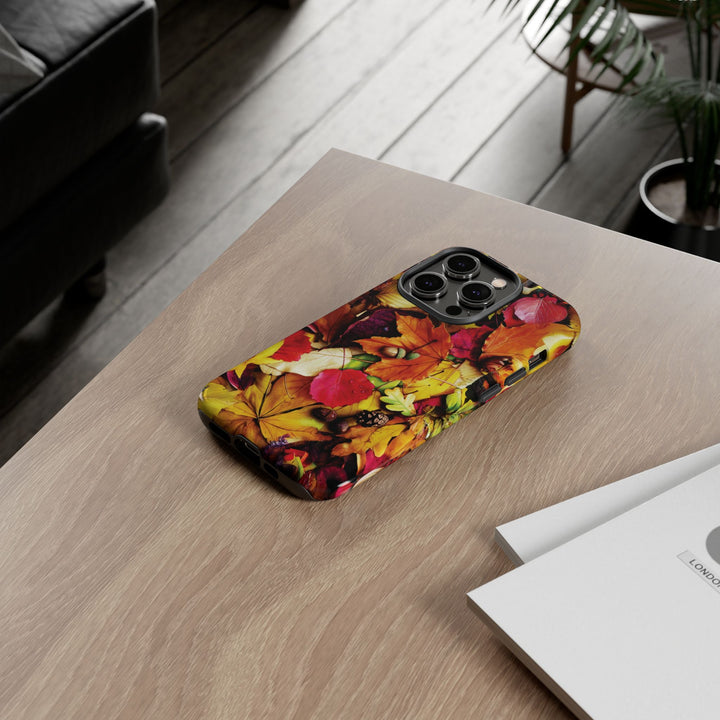 Aesthetic Tough Fall Leaves Foliage Premium Phone Case - For iPhone 17 Pro Max iPhone 16 Pro iPhone 15 Iphone 14 Plus 13 Pro 12 11 10 XR - Studio40ParkLane