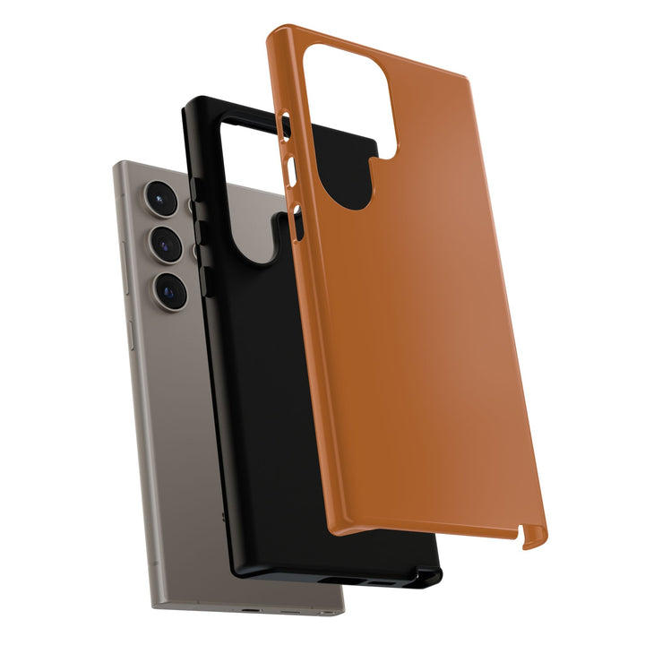 Premium Tough Rusty Brown Orange Gift for Her Cute Phone Cases for Samsung S25 S24, S23, S22, S21, Iphone, 16, 15, 14, 13 Pro Max Ultra - Studio40ParkLane