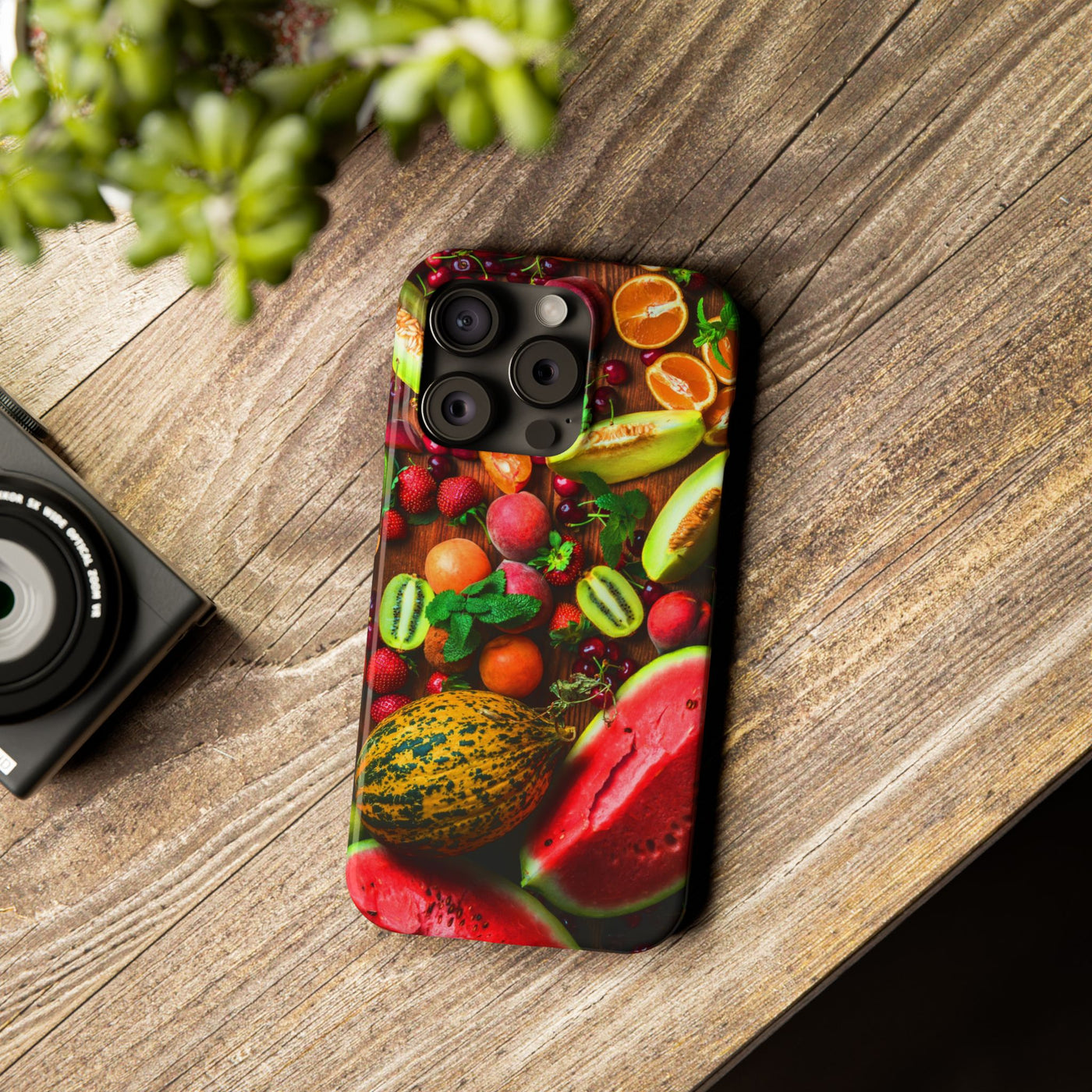 Slim Fall Fruit Collage Phone Cases for Iphone 16 | iPhone 15 Case | iPhone 15 Pro Max Case, Iphone 14, Iphone 14 Pro Max, Iphone 13, Slim Mom Dad Gift