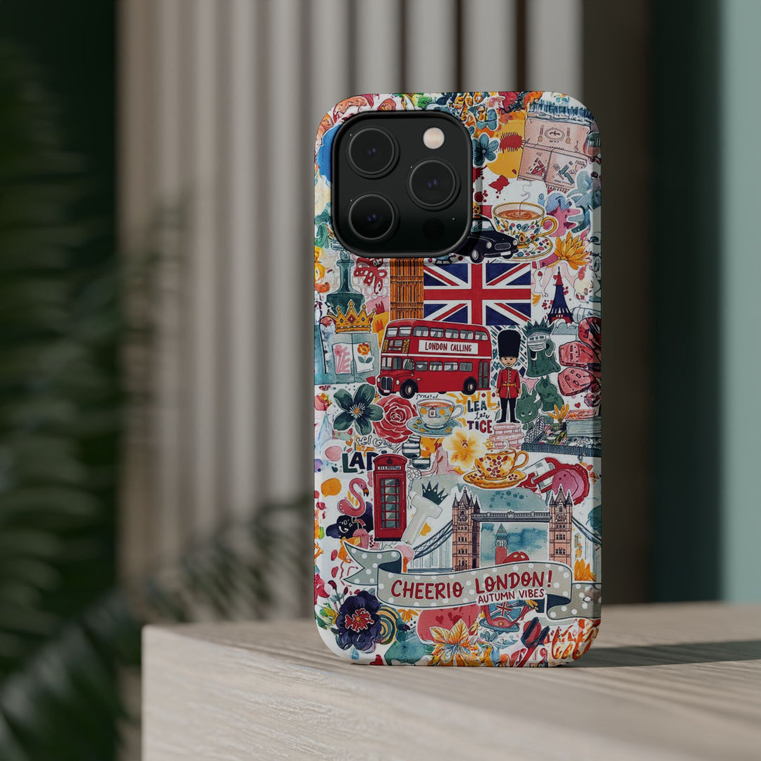 London England Coquette Collage Tough Magsafe Cute Phone Cases for Iphone | iPhone 17 Pro Max Case, Iphone 16, Iphone 15 14 13 12 11 10 9 - Studio40ParkLane
