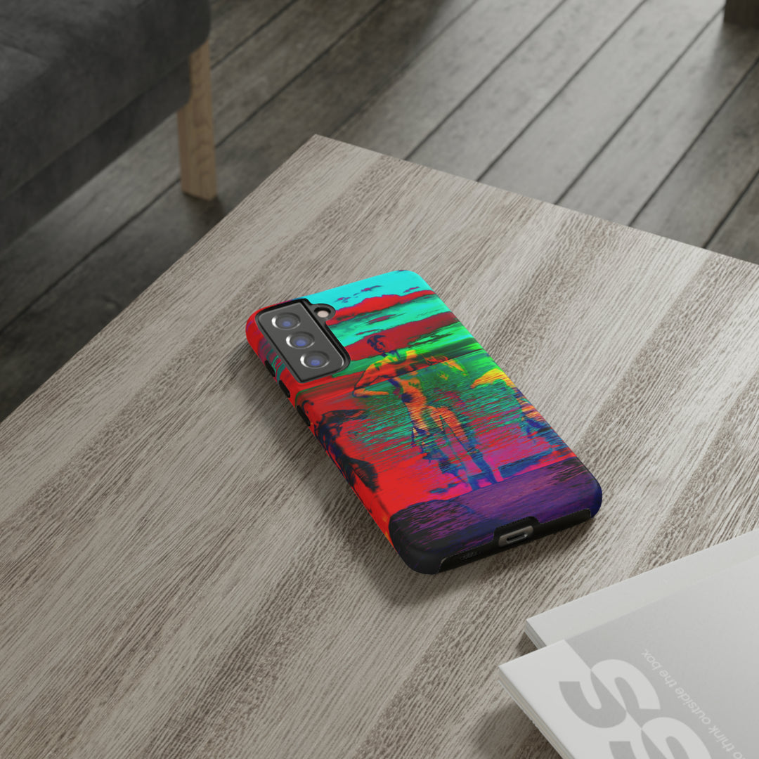 Cute Samsung Phone Case | Aesthetic Samsung Phone Case | Dance Sunset Colorful | Galaxy S23, S22, S21, S20 | Luxury Double Layer | Cool - Studio40ParkLane