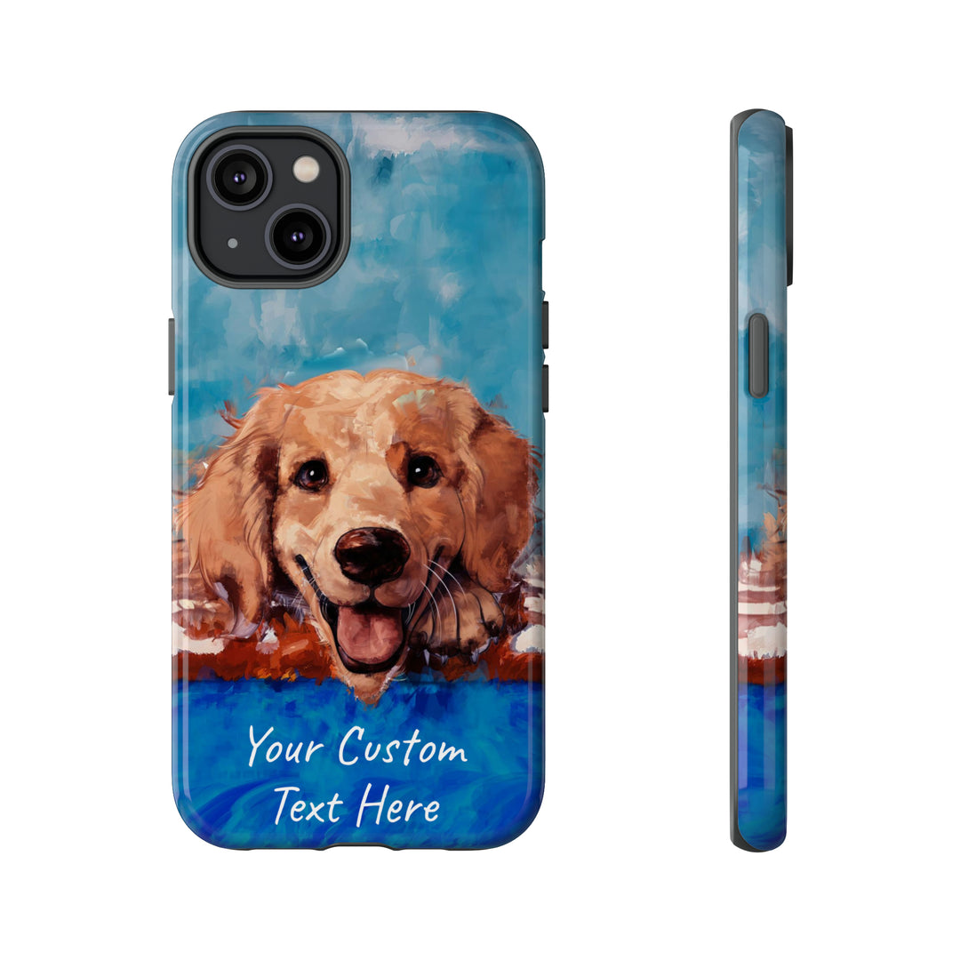 Personalize this Cute IPhone Case | Golden Retriever Dog iPhone Case, iPhone 15 Case | iPhone 15 Case, Iphone 14 Case, Iphone 14 Pro Max Case - Studio40ParkLane
