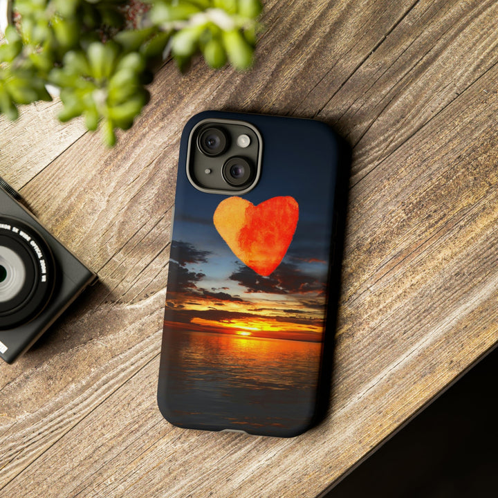 Cute IPhone Case | Rising Heart Love Sunset, iPhone 15 Case | iPhone 15 Pro Case, Iphone 14 Case, Iphone 14 Pro Max Case - Studio40ParkLane
