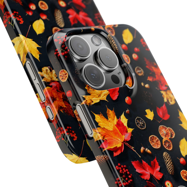 Slim Cute Fall Leaves Collage Phone Cases for Iphone | iPhone 15 Case | iPhone 15 Pro Max Case, Iphone 14, Iphone 14 Pro Max, Iphone 13, Iphone 16 - Studio40ParkLane