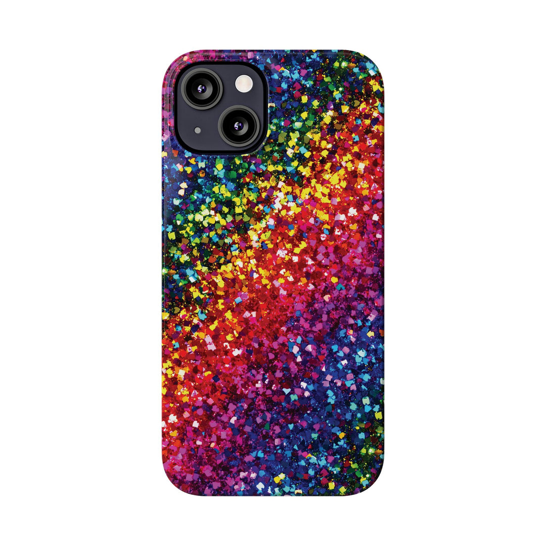 Slim Non - Glitter Muted Color Faux Play on Glitter Effect Gift for Her Cute Phone Cases for Iphone 16 Pro Max | iPhone 15 Case | iPhone 15 Pro Max Case, Iphone 14, Iphone 14 Pro Max, Iphone 13 12 11 8 7 - Studio40ParkLane