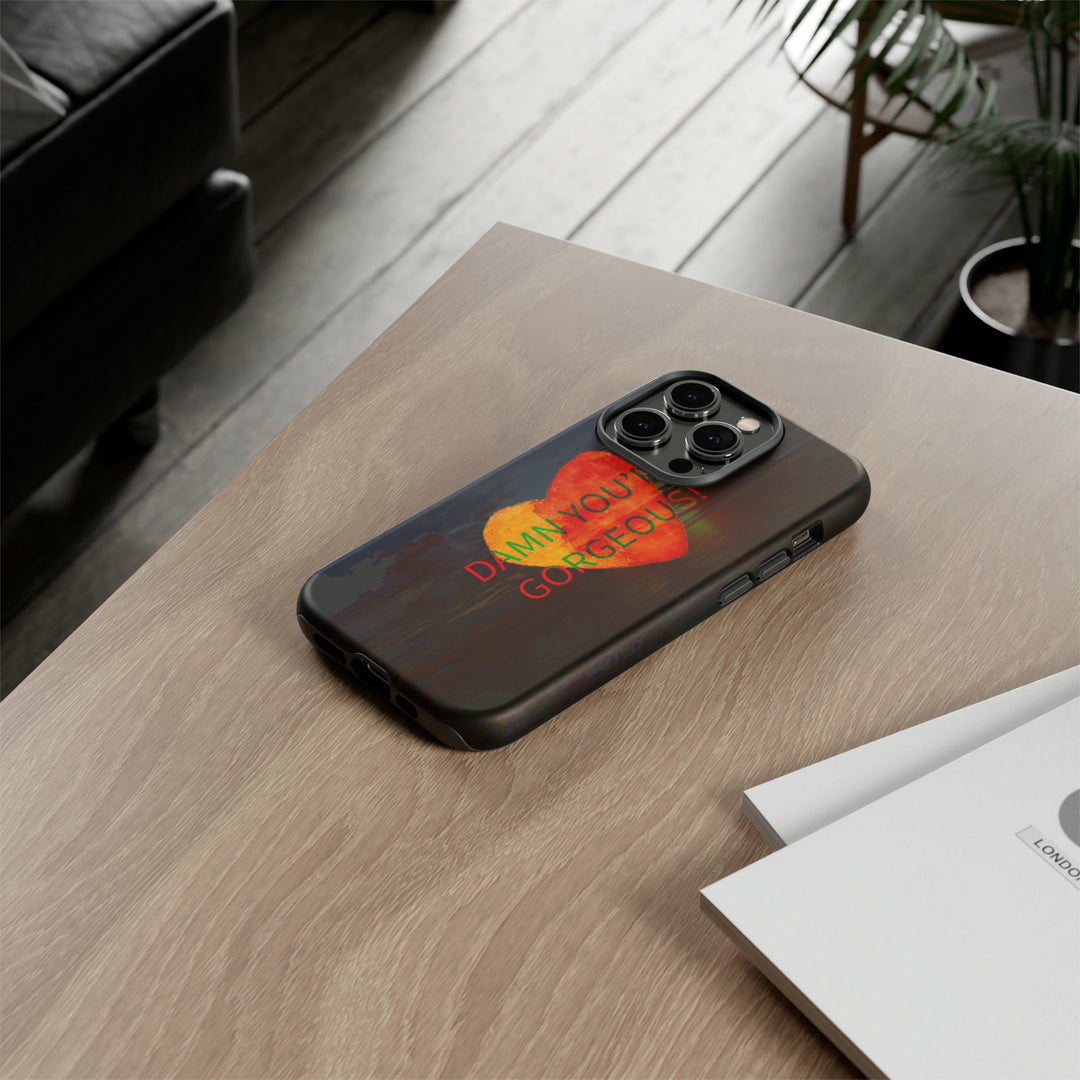Cute IPhone Case | iPhone 15 Case | iPhone 15 Pro Max Case, Iphone 14 Case, Iphone 14 Pro Max Case IPhone Case for Art Lovers, Heart Sunset - Studio40ParkLane