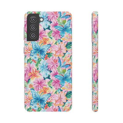 Snap Butterflies Flowers Cute Phone Cases for Samsung S24, S23, S22, S21, S20, Plus and Ultra, Iphone 16 Pro Max, Iphone 15, 14, 13, 12, 11, 10 - Studio40ParkLane
