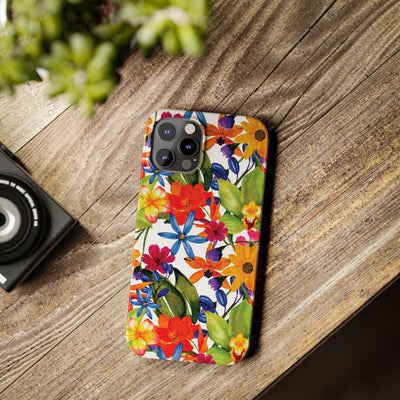 Slim Spring Flowers Gift for Her Cute Phone Cases for Iphone 16 Pro Max | iPhone 15 Case | iPhone 15 Pro Max Case, Iphone 14, 13, 12, 11, 10, 8, 7 - Studio40ParkLane