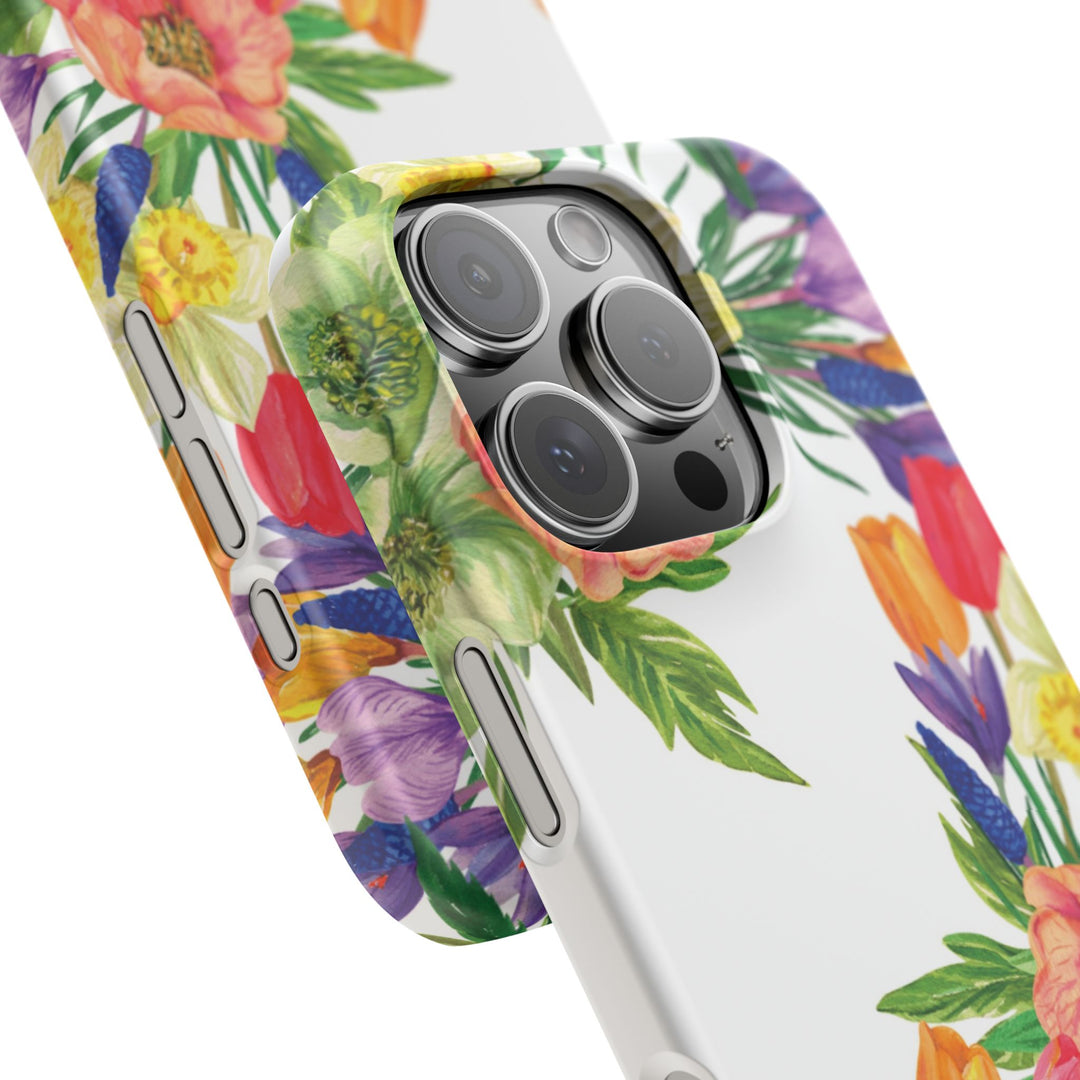 Sleek Snap Spring Summer Flowers Cute Phone Case for iPhone 16 15 14 13 12 11 X Xs Max Xr Pro Plus Samsung Galaxy S24 S23 S22 S21 S20 Ultra