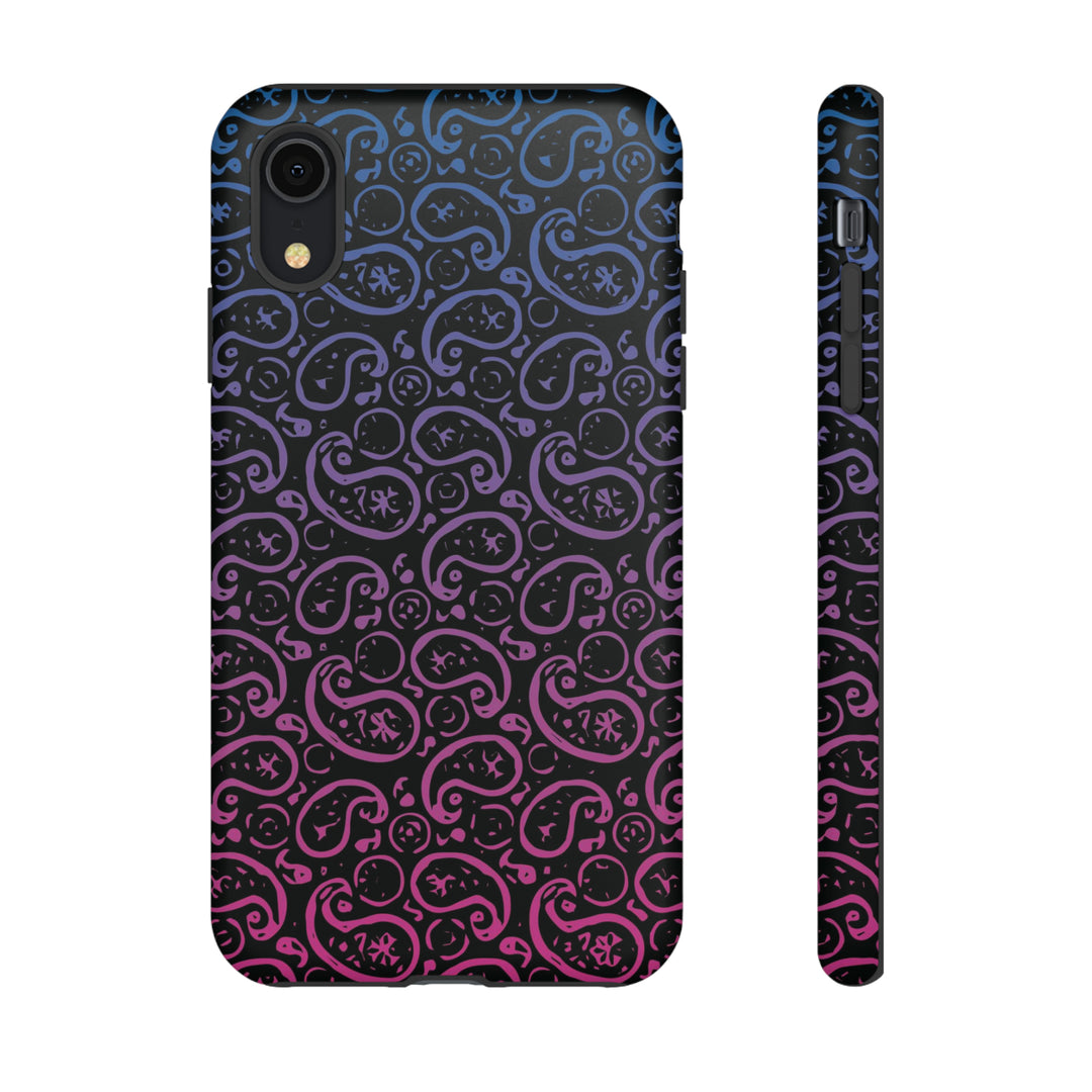 Cute IPhone Case | iPhone 15 Case | iPhone 15 Pro Max Case, Iphone 14 Case, Iphone 14 Pro Max Case IPhone Case for Art Lovers, Paisley Blue Pink - Studio40ParkLane
