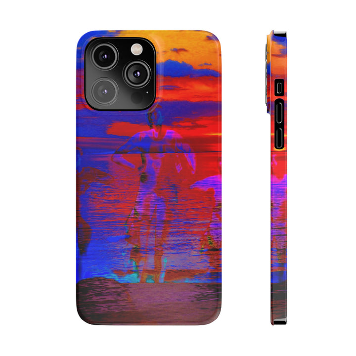 Slim Cute Phone Cases for Iphone | iPhone 15 Case | iPhone 15 Pro Max, Iphone 14 Case, Iphone 14 Pro Max, Iphone 13, Red Blue Sunset - Studio40ParkLane