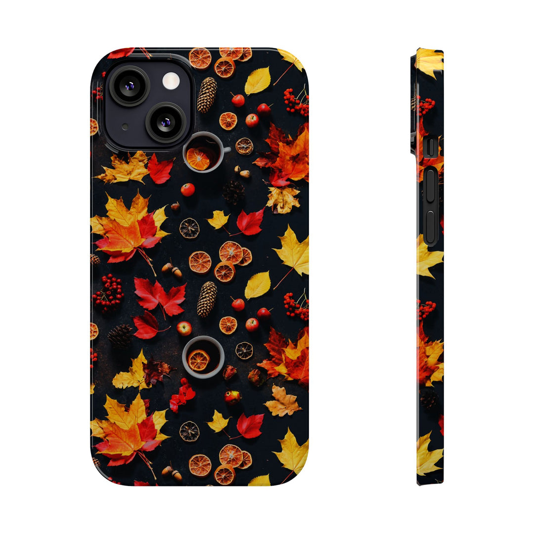 Slim Cute Fall Leaves Collage Phone Cases for Iphone | iPhone 15 Case | iPhone 15 Pro Max Case, Iphone 14, Iphone 14 Pro Max, Iphone 13, Iphone 16 - Studio40ParkLane