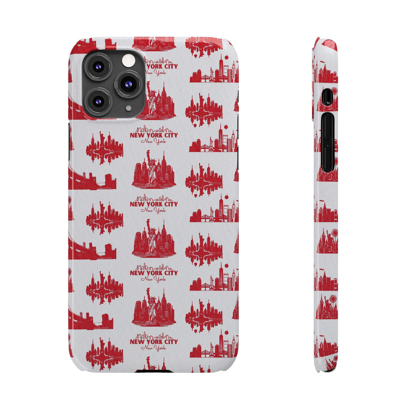 New York Skyline Red Collage Coquette Gift for Her Cute Phone Cases for Iphone 16 Pro Max | iPhone 15 Case | iPhone 15 Pro Max Case, Iphone 14, Iphone 14 Pro Max, Iphone 13 12 11 8 7