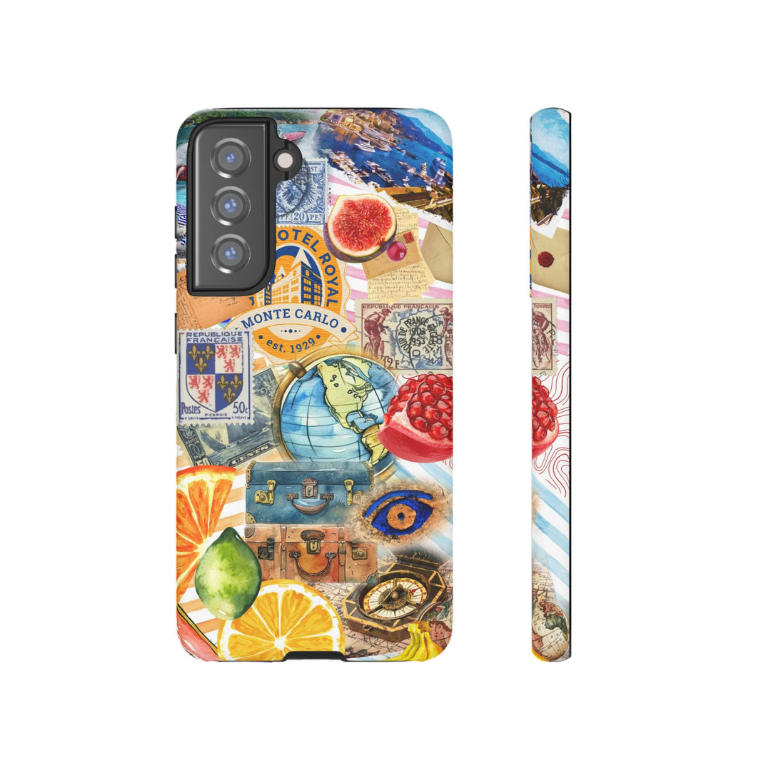 Cute European Summer Collage Phone Case, for IPhone 16 Case | Iphone 15, Iphone 14, IPhone 13 Case, 11 8 7, Samsung Galaxy S24, S23, S22, S21 Extra Protective - Studio40ParkLane