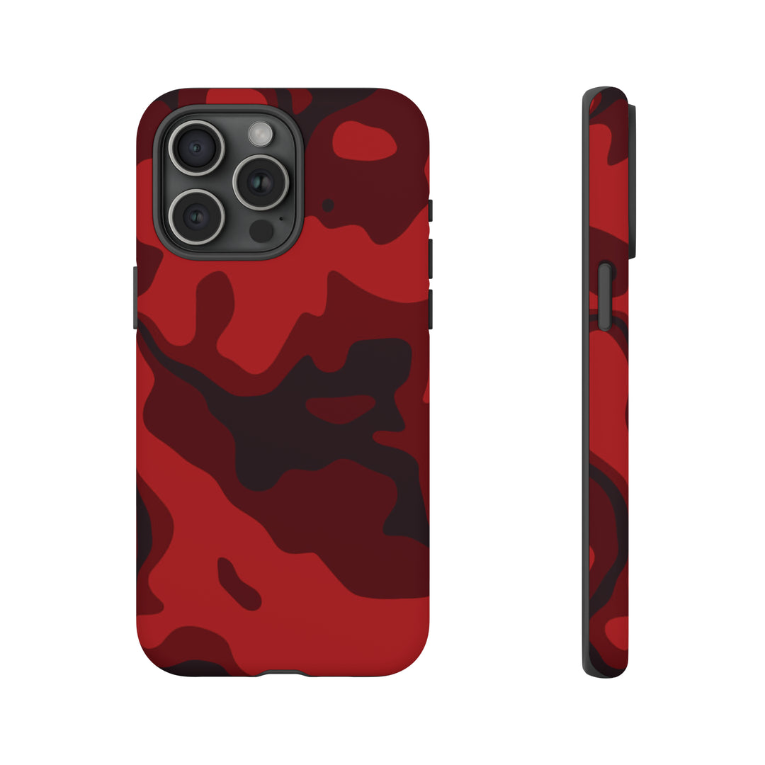 Cool Phone Case | Red Camouflage, For iPhone 15 Case | iPhone 15 Pro Case, Iphone 14 Case, Iphone 14 Pro Max Case, Protective Iphone Case - Studio40ParkLane