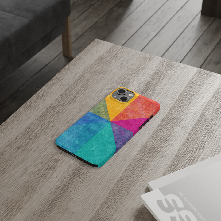 Slim Cute Phone Cases for Iphone | iPhone 15 Case | iPhone 15 Pro Max Case, Iphone 14, Iphone 14 Pro Max, Iphone 13, Abstract Colored Shapes - Studio40ParkLane