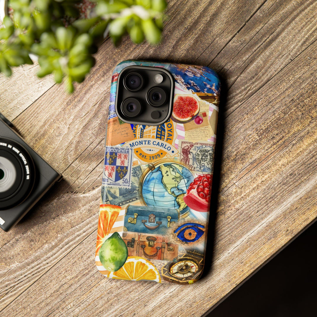 Cute European Summer Collage Phone Case, for IPhone 16 Case | Iphone 15, Iphone 14, IPhone 13 Case, 11 8 7, Samsung Galaxy S24, S23, S22, S21 Extra Protective - Studio40ParkLane