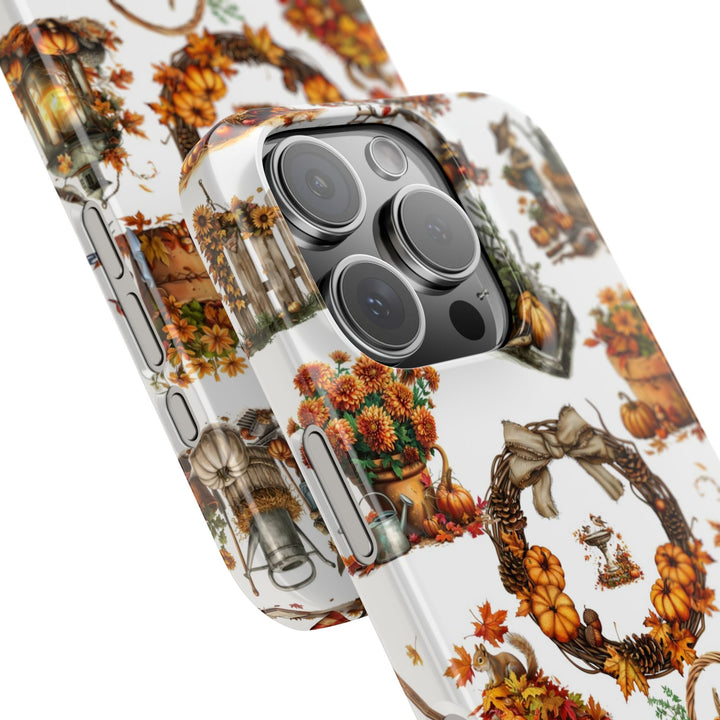 Slim Fall Leaves Collage Cute Phone Cases for Iphone | iPhone 15 Case | iPhone 15 Pro Max Case, Iphone 14, Iphone 14 Pro Max, Iphone 13, 12 - Studio40ParkLane