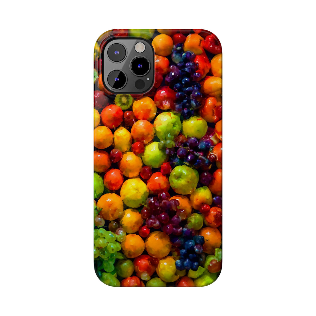Slim Cute Phone Cases for Iphone | iPhone 15 Case | iPhone 15 Pro Max Case, Iphone 14, Iphone 14 Pro Max, Iphone 13, Summer Assorted Fruits - Studio40ParkLane