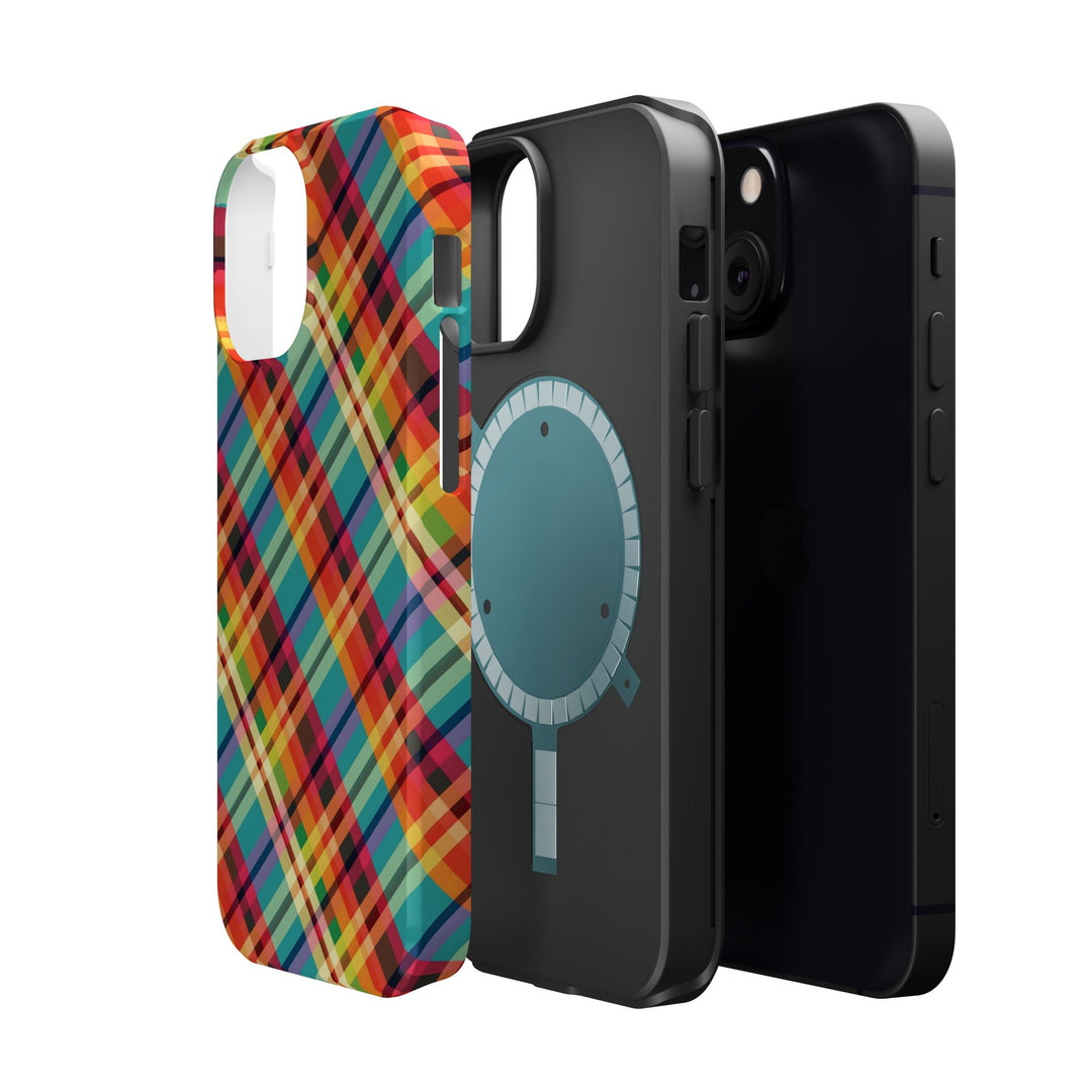 Checkered Plaid Magsafe Gift for Her Cute Phone Case for Iphone, | iPhone 16 | iPhone 15 Pro Max, Iphone 14 Pro Max, 13 12 11 10 9 8 7 - Studio40ParkLane